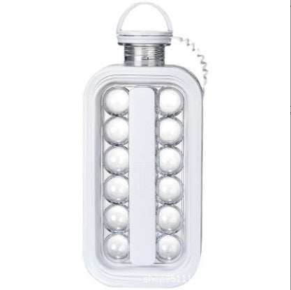 2-in-1 Silicone Ice Ball Mold - Foldable Ice Cube Tray