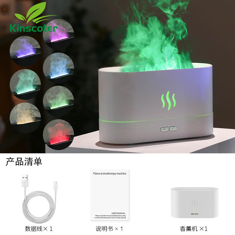 Flame Humidifier - Nordic Projection Flame Aroma Diffuser Large Capacity for Home
