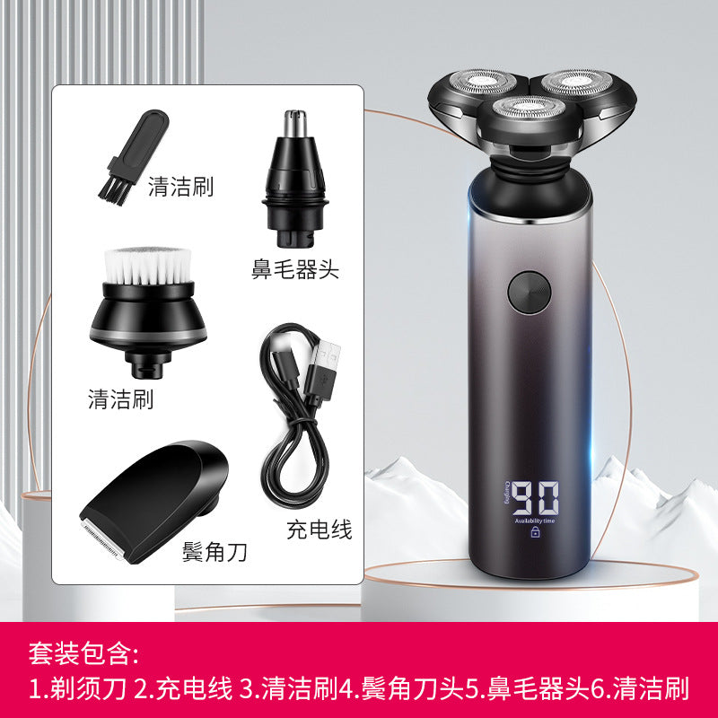 Digital Display Electric Shaver Type C Rechargeable Razor