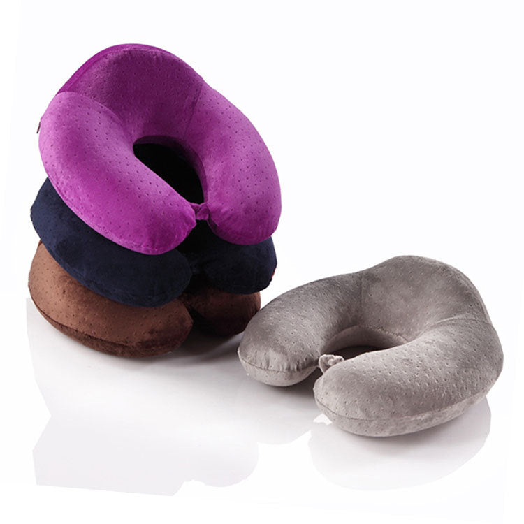 Memory Foam U-Shaped Travel Pillow - Neck Support Cushion