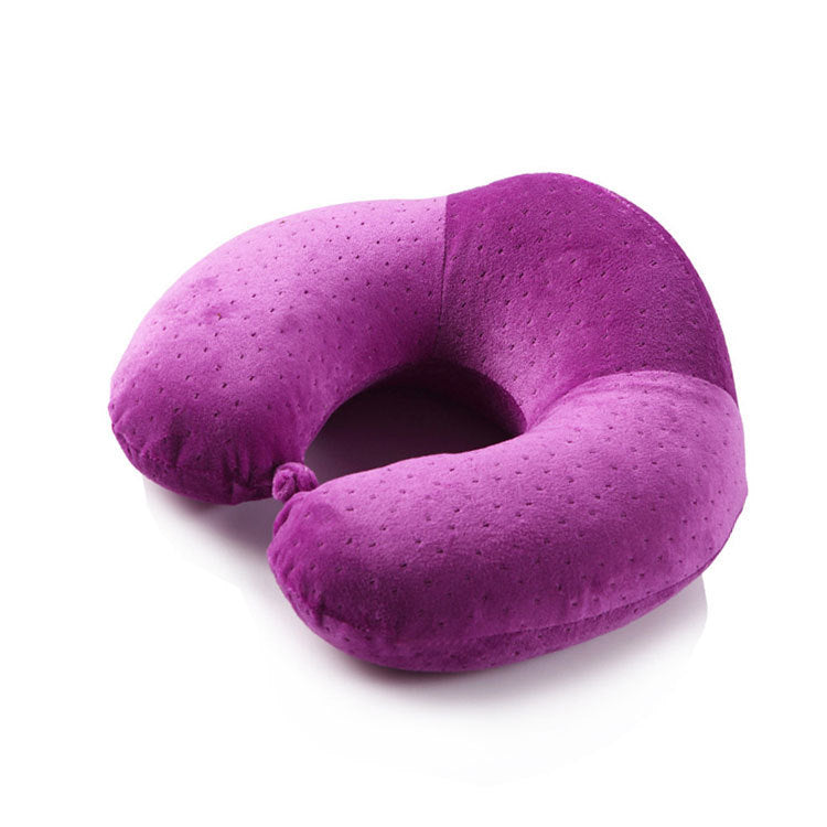 Memory Foam U-Shaped Travel Pillow - Neck Support Cushion