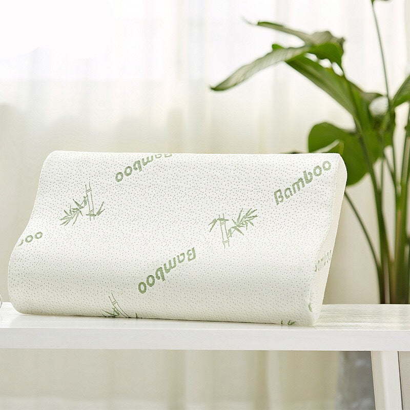 Bamboo Fiber Memory Foam Pillow - Cervical Neck Support