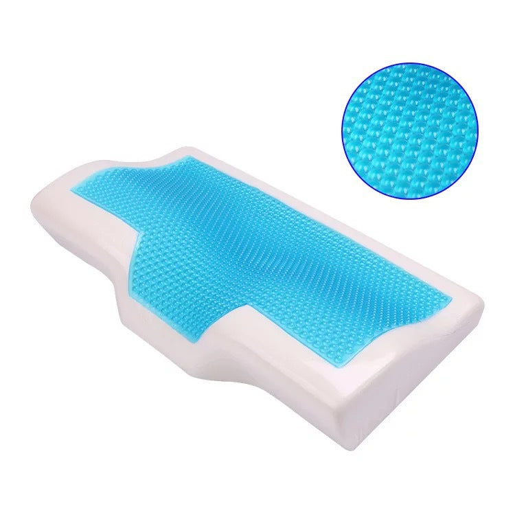 Gel Memory Foam Pillow - Cooling Cervical Support Pillow