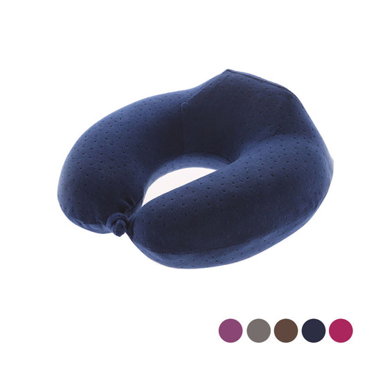 Memory Foam U-Shaped Travel Pillow - Neck Support Cushion