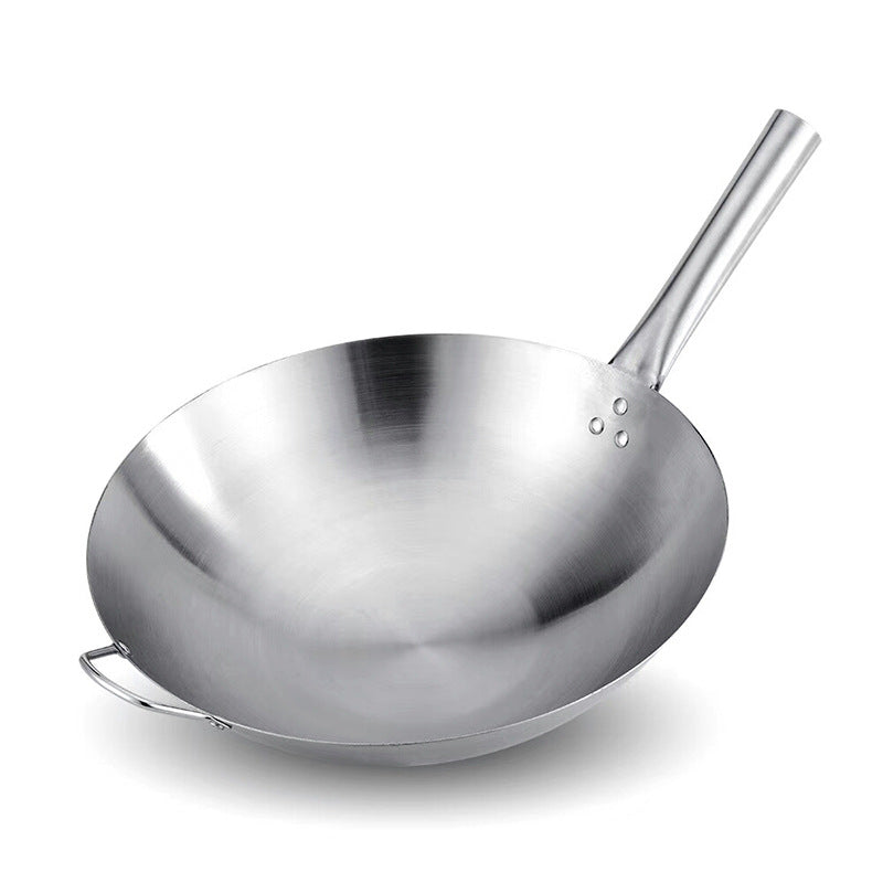 Stainless Steel Wok 34-43cm Multi Purpose Stir Fry Pan