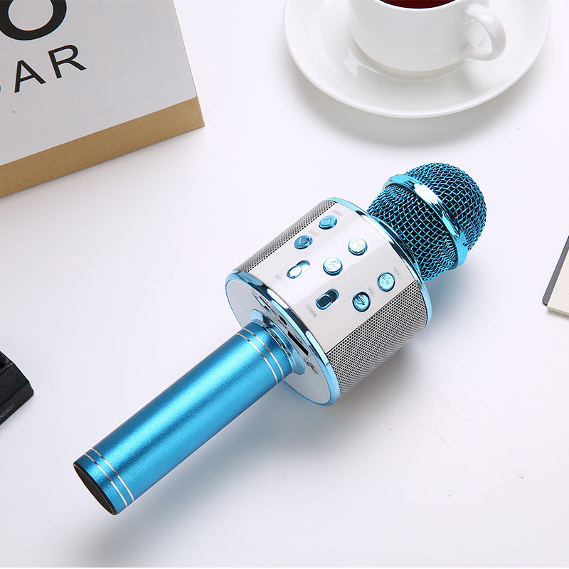 Wireless Bluetooth Karaoke Microphone Speaker for Kids Adults