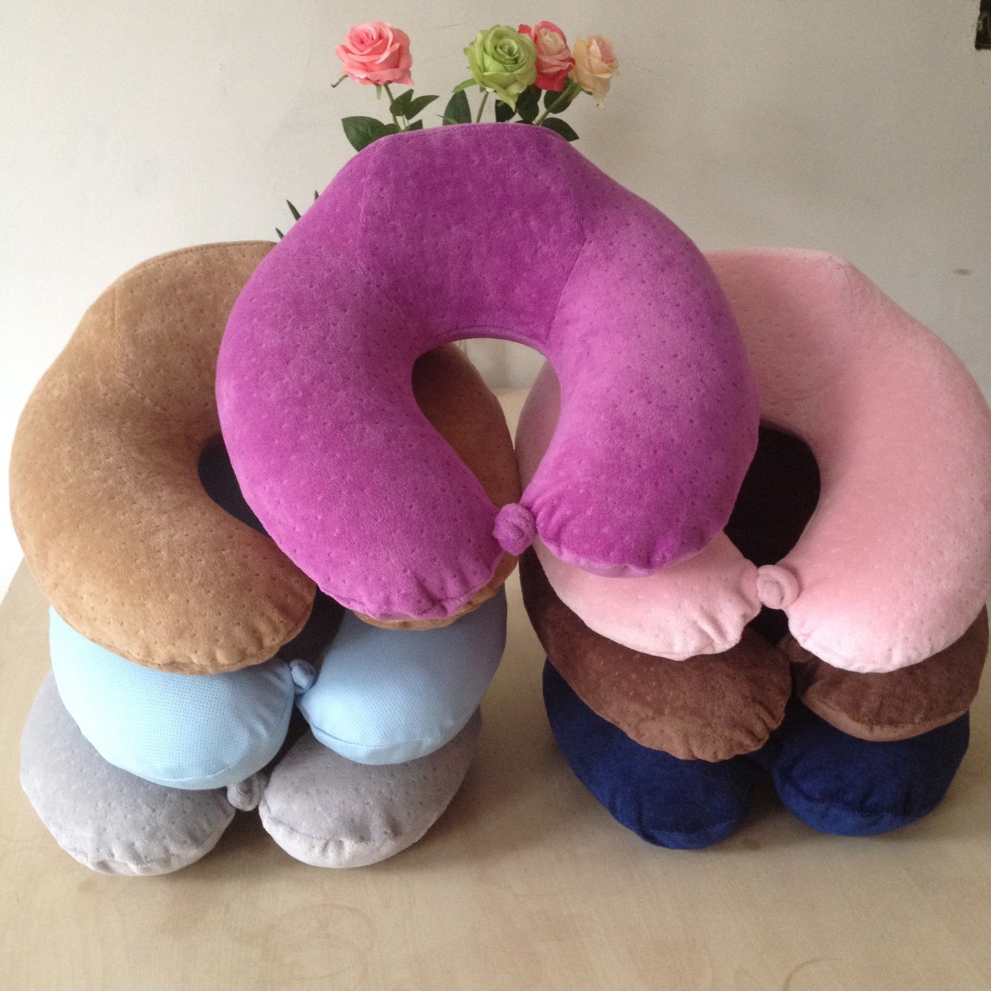 Memory Foam U-Shaped Travel Pillow - Neck Support Cushion