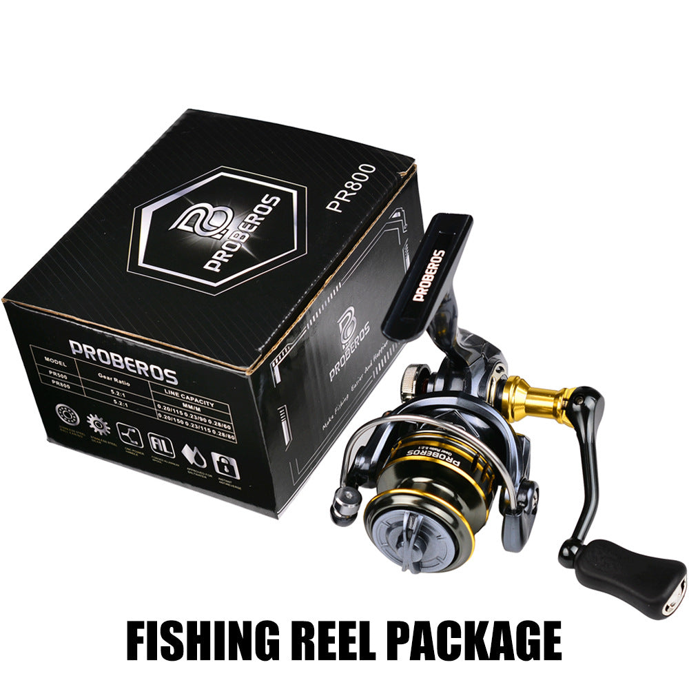 Spinning Wheel CNC Metal Rocker Arm Yuantou Luya Wheel 7+1BB 8KG Fishing Reel Sea Fishing Rock Fishing Wheel PR800