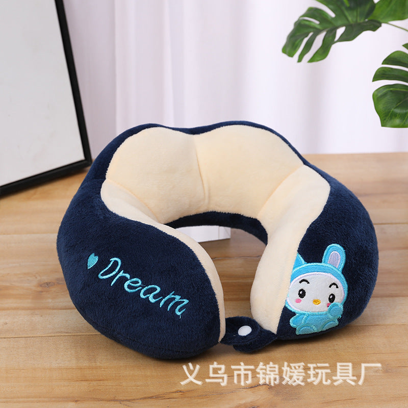 Memory Foam U Shaped Neck Pillow Washable Travel Headrest