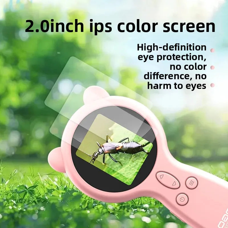 200X Kids Microscope - Macro Lens Learning Magnifier Tool