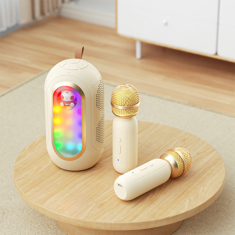 Wireless Karaoke Microphone Bluetooth Speaker Kids Adults