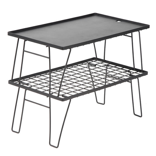 Portable Folding Camping Table Multi Layer Outdoor BBQ Table