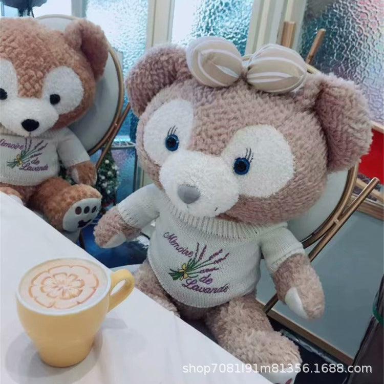 Duffy Bear Plush Toy Pillow Blanket 2 in 1 Nap Cushion Gift