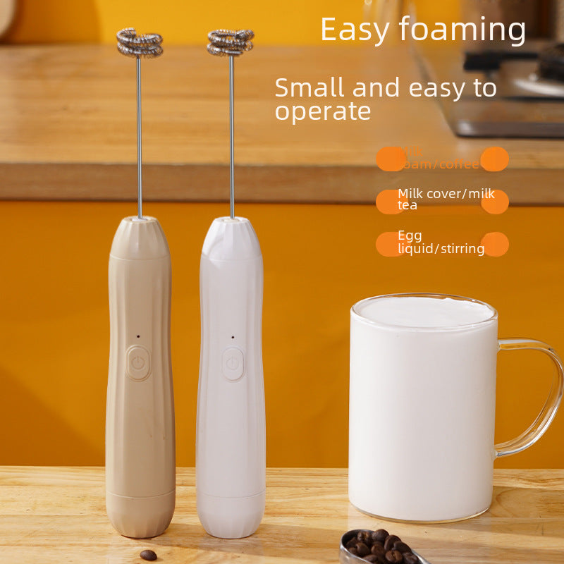 Electric Milk Frother Handheld Whisk Coffee Foam Maker Mixer