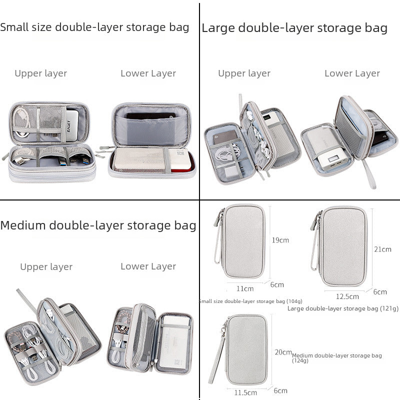 Tech Accessories Organizer Bag - Multi Layer Cable Storage