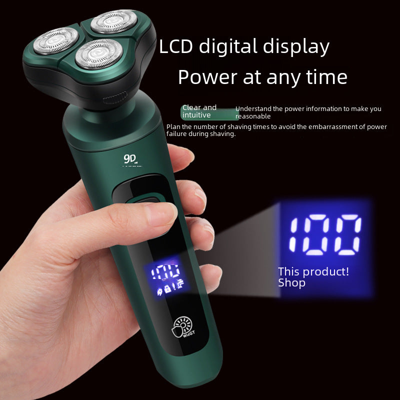 Smart Digital Display Electric Shaver Rechargeable Razor