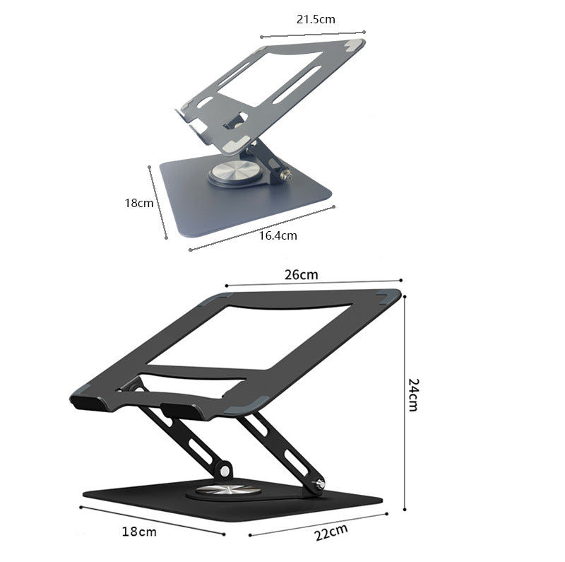 Foldable Laptop Stand - Rotatable Cooling Elevated Riser