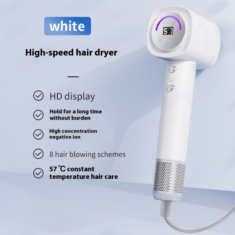High-Power Negative Ion Hair Dryer: Fast Drying, Silent, Constant Temperature Hair Care
