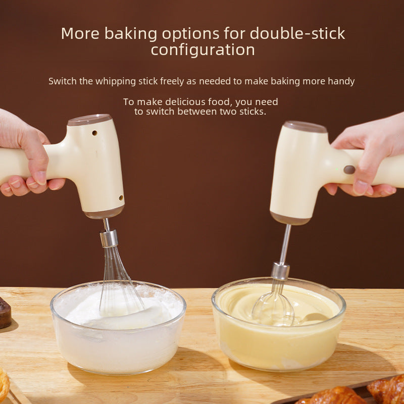 Wireless Electric Mixer - Rechargeable Handheld Egg Beater