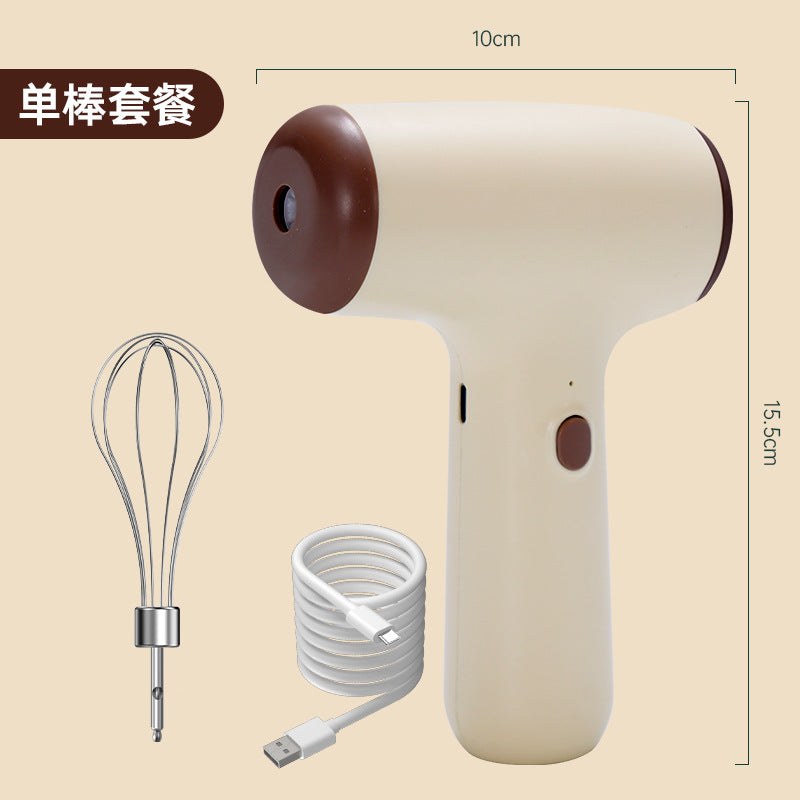 Wireless Electric Mixer - Rechargeable Handheld Egg Beater