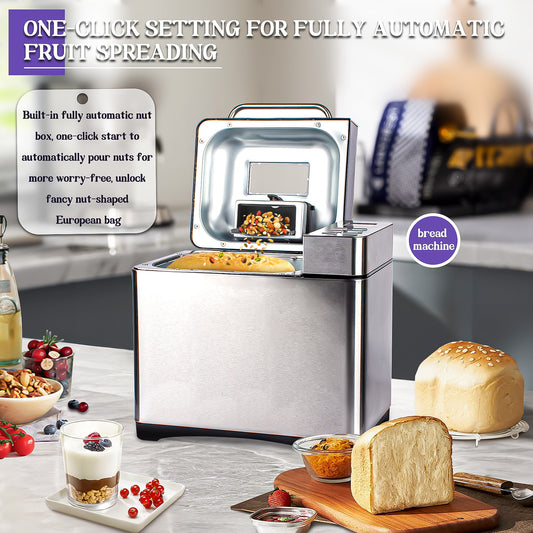 Cross-border new household bread machine, automatic intelligent dough fermenter, multi-functional small breakfast bread machine