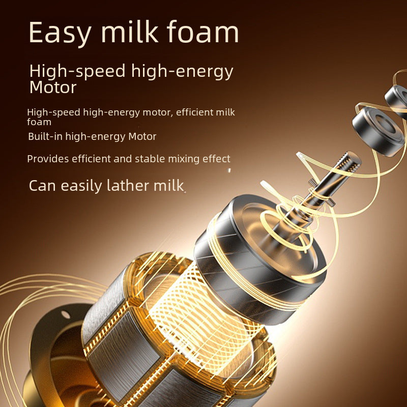 Electric Milk Frother Handheld Whisk Coffee Foam Maker Mixer