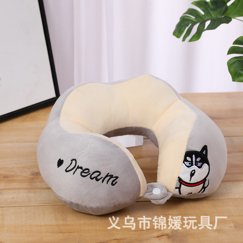 Memory Foam U Shaped Neck Pillow Washable Travel Headrest