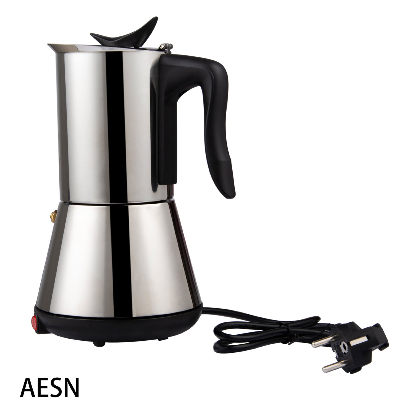 Electric Moka Pot Stainless Steel Espresso Coffee Maker