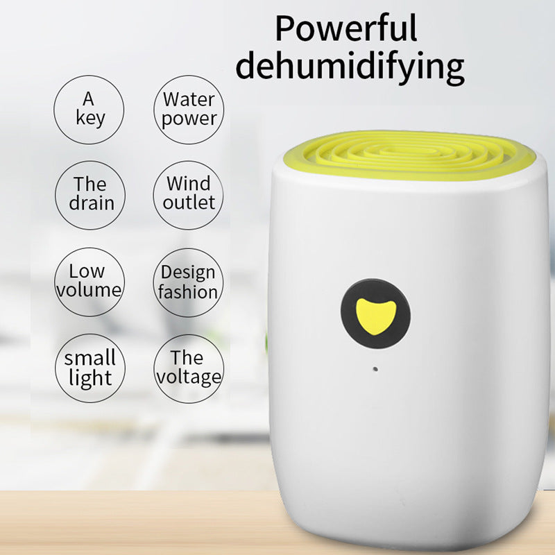 Small Dehumidifier - Silent Moisture Absorber for Home & Indoor Use