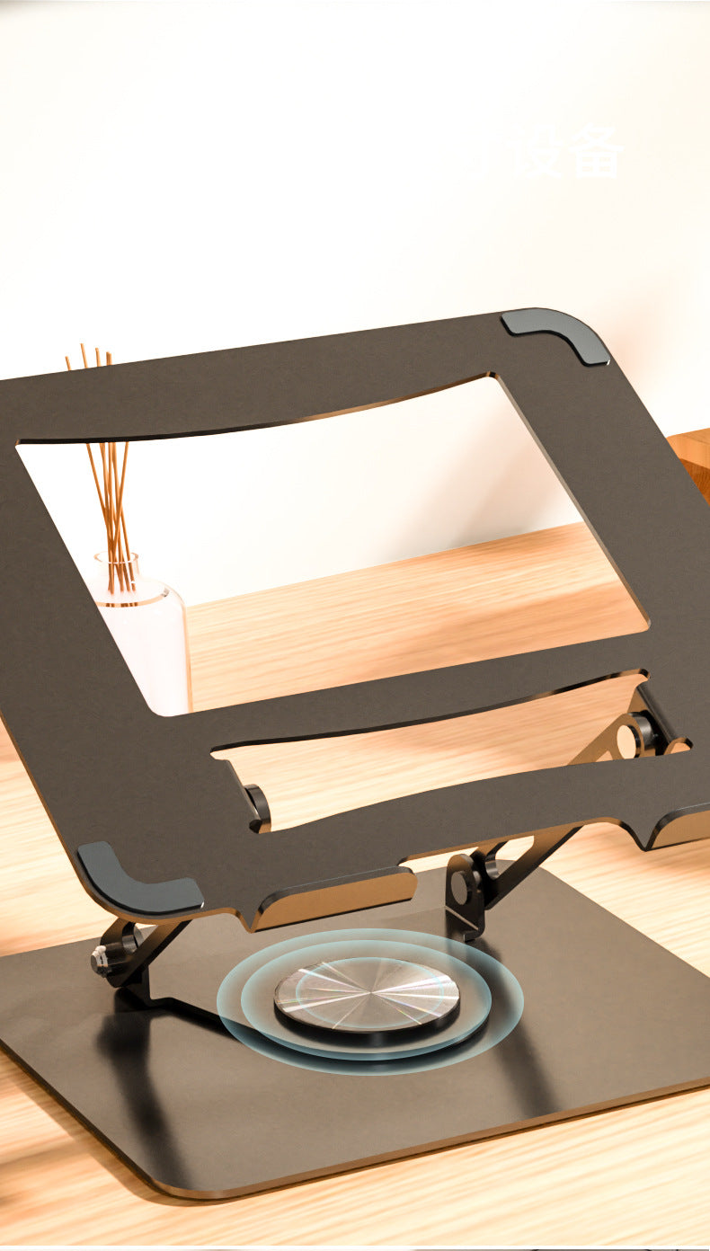 Foldable Laptop Stand - Rotatable Cooling Elevated Riser