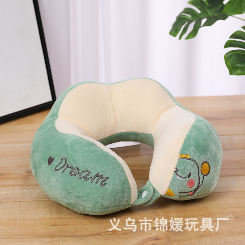 Memory Foam U Shaped Neck Pillow Washable Travel Headrest