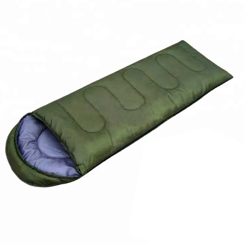 Envelope Sleeping Bag with Hood Lightweight Camping Outdoor