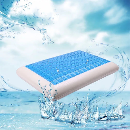 Hydrogel Slow‑Rebound Space Memory Foam Pillow – Cool Summer Comfort