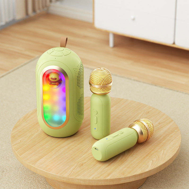 Wireless Karaoke Microphone Bluetooth Speaker Kids Adults