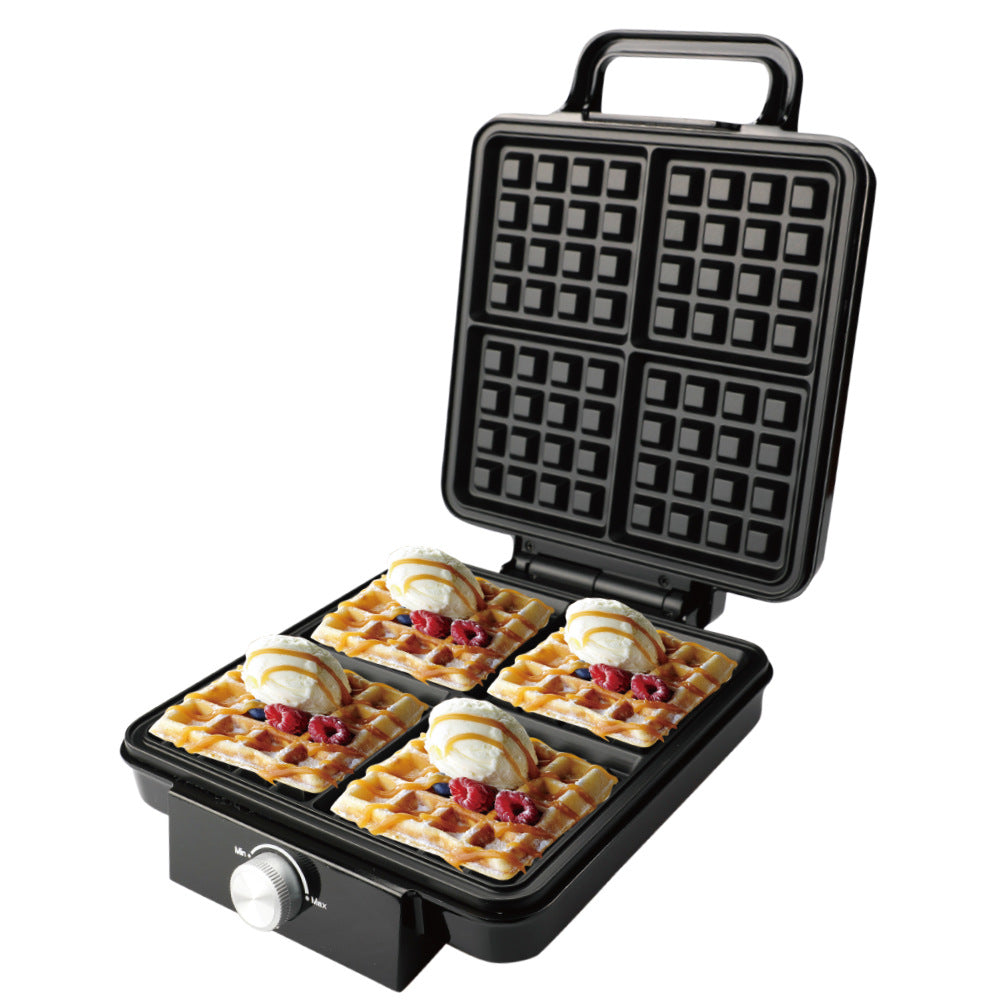 RAF Multi-Functional Breakfast Machine – Waffle & 4-Compartment Sandwich Maker