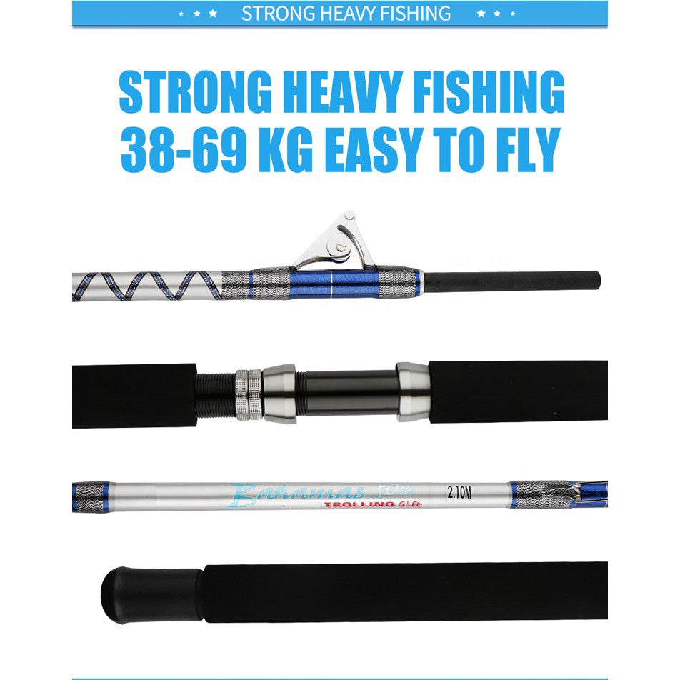Deep Sea Trolling Rod 1.98-2.1m Heavy Boat Fishing Rod