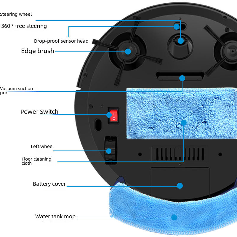 Smart Robot Vacuum Cleaner APP Control Automatic Sweeping