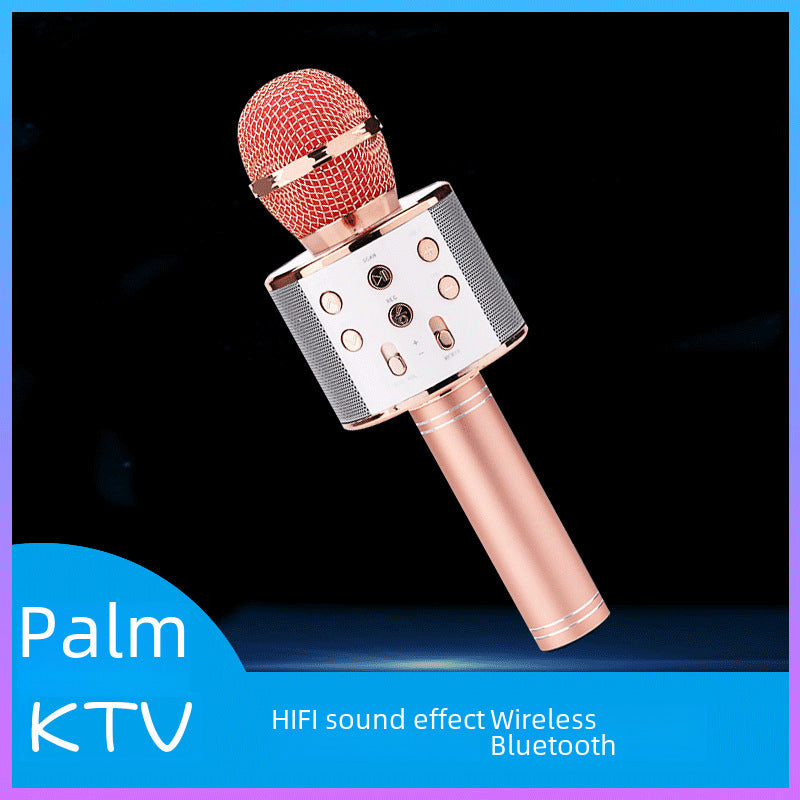 Wireless Bluetooth Karaoke Microphone 858 Kids Home Gift