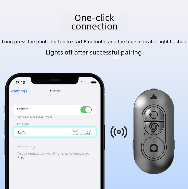 Bluetooth Selfie Remote Control for Android & iOS Phones