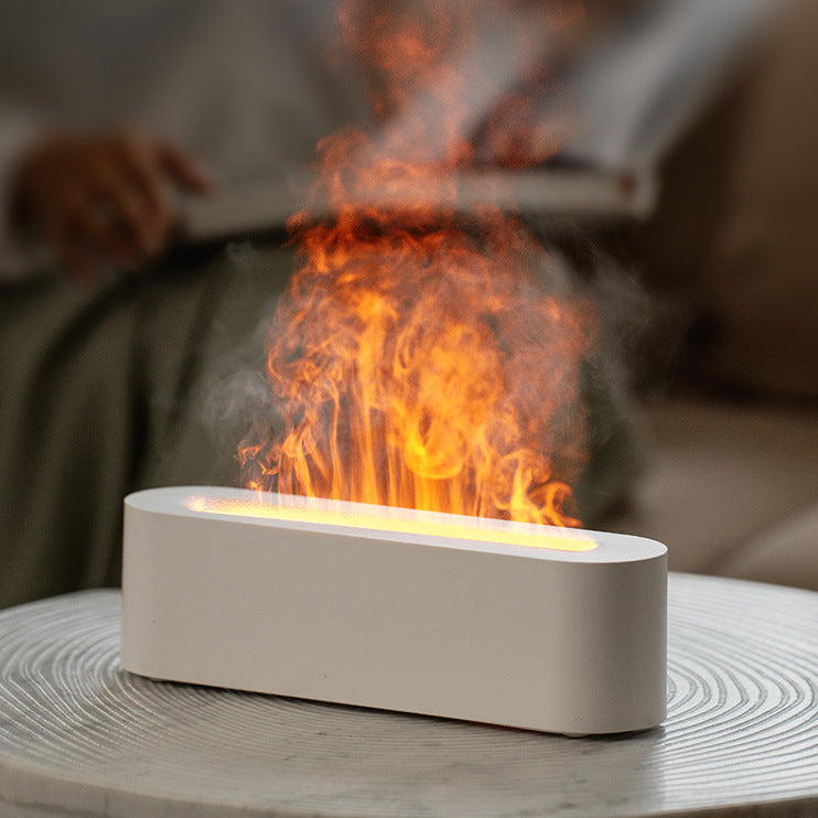 Ultrasonic Flame Diffuser Essential Oil Humidifier Aromatherapy