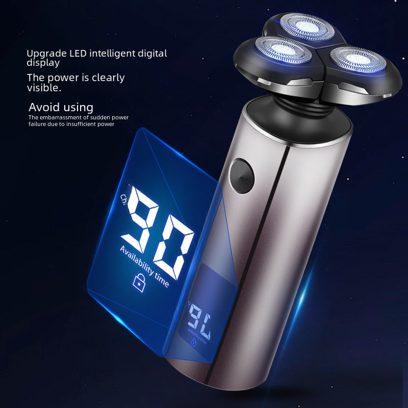 Digital Display Electric Shaver Type C Rechargeable Razor