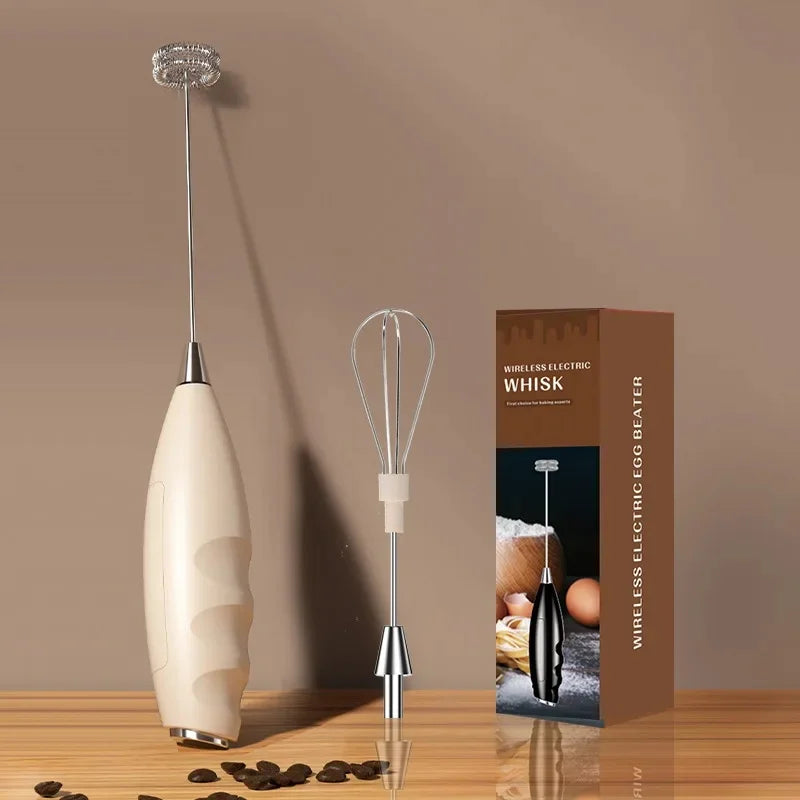 Electric Milk Frother Automatic Whisk Coffee Foam Maker Mini