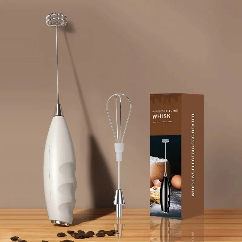 Electric Milk Frother Automatic Whisk Coffee Foam Maker Mini