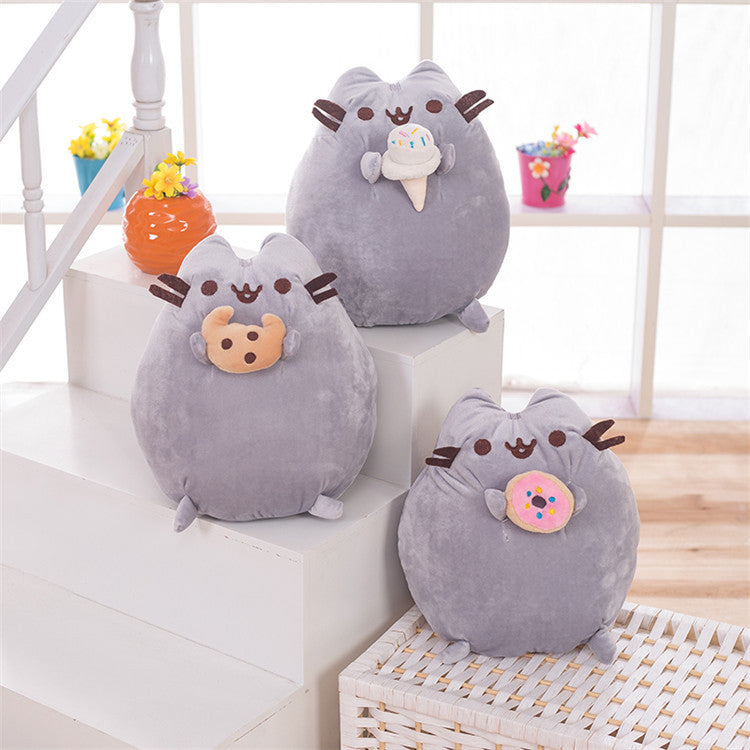 Cute Cat Plush Pillow Soft Cushion Kids Sleeping Companion