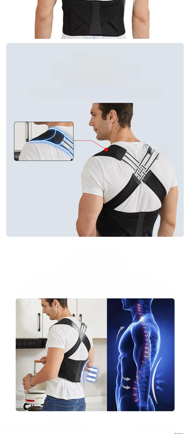 Adult Invisible Back Posture Corrector for Hunchback Relief and Spinal Support