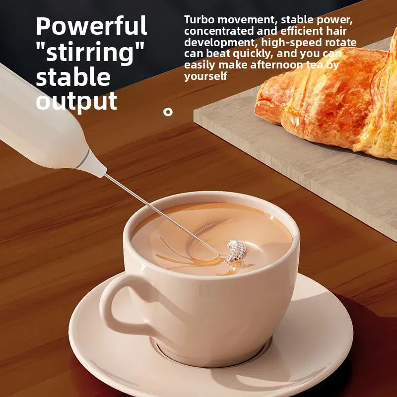 Electric Milk Frother Egg Whisk Coffee Foam Maker Tool