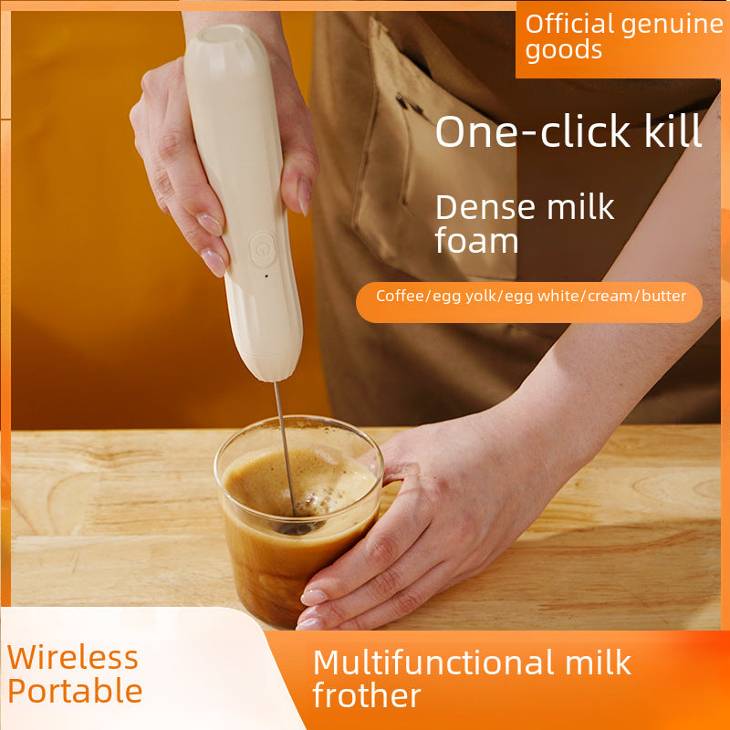Electric Milk Frother Handheld Whisk Coffee Foam Maker Mixer