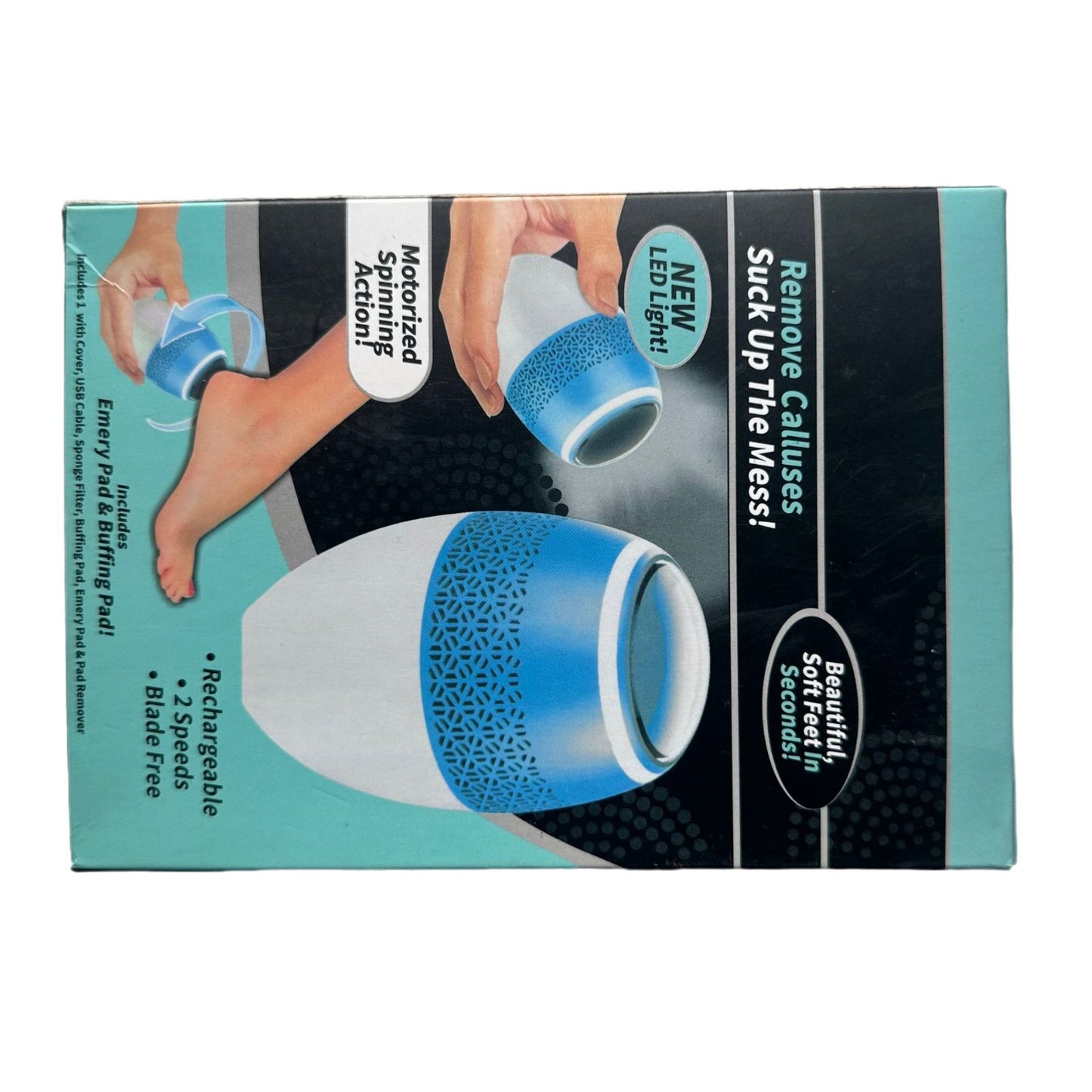 USB Rechargeable Electric Foot Callus Remover with Vacuum