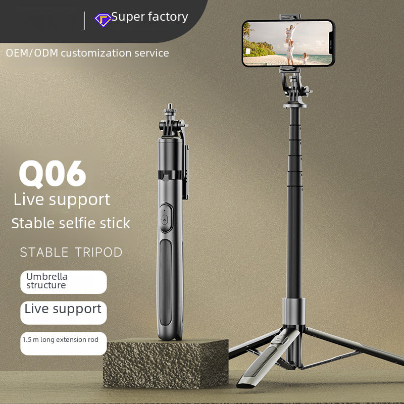 Bluetooth Selfie Stick Q06 Tripod Floor Stand Live Stream