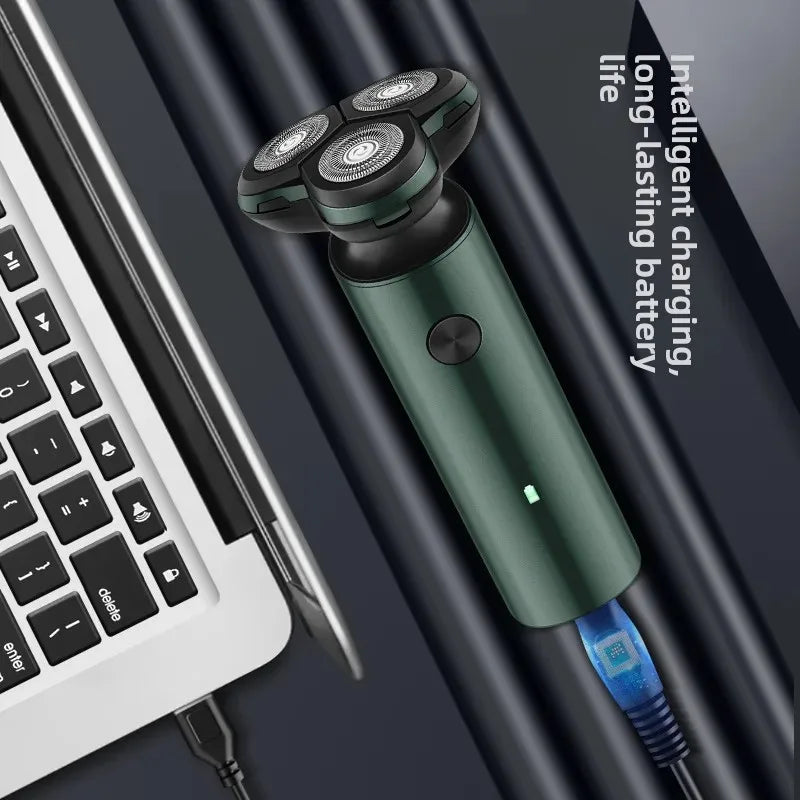 USB Rechargeable Electric Shaver 3 Head Floating Razor Men